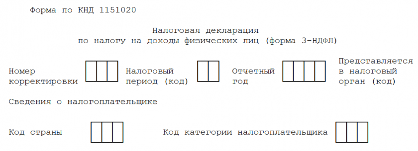 Бланк 3-НДФЛ за 2024 год